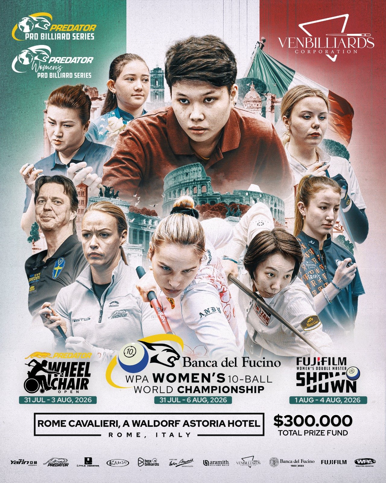 Flyer WPA Women's 10-Ball World Championship Roma